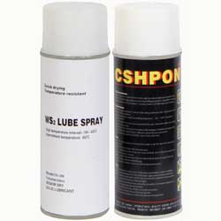 Two tungsten sulfide lubricant spray